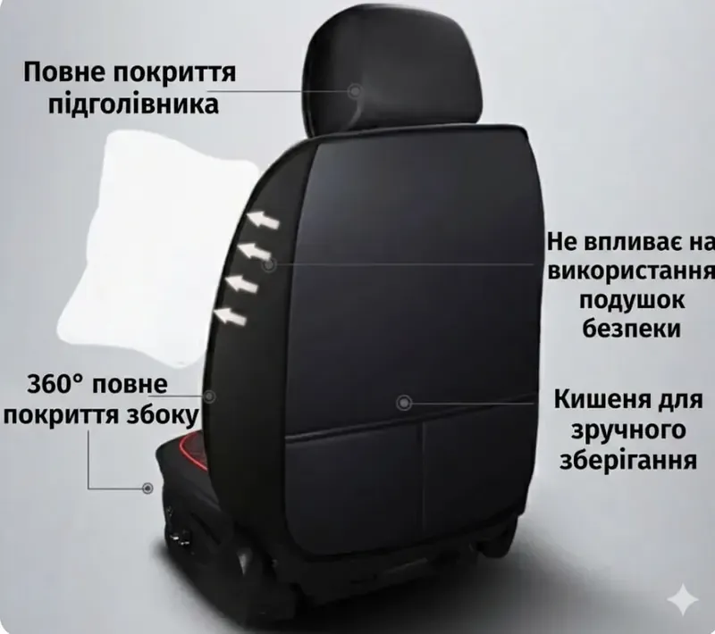 Підголівник із повним 360° покриттям